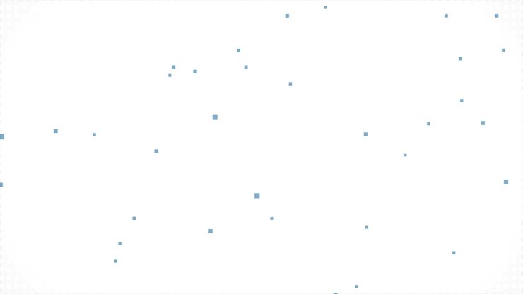 Small grey and blue squares abstract video animation