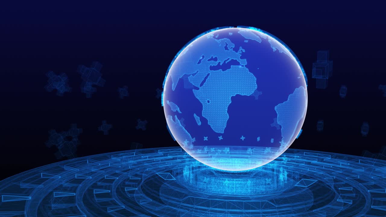 3d 세계 뉴스 배경 루프