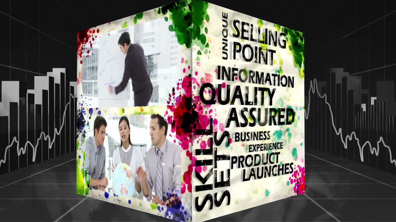 animación en 3d de conceptos de marketing en línea