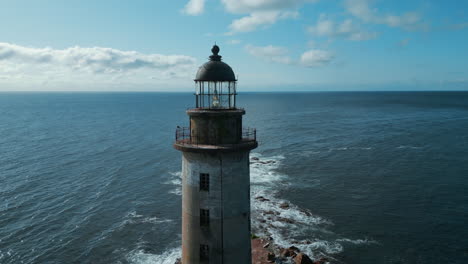 lighthouse on a coastal cliff