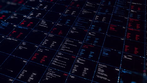 digital data grid interface