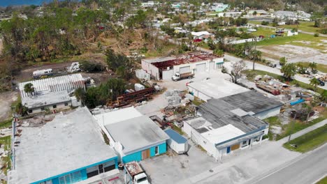 video de dron de 4k de negocios dañados por el huracán en englewood, florida - 12