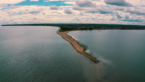 Aerial-view-of-headland-in-Rewa,-Poland