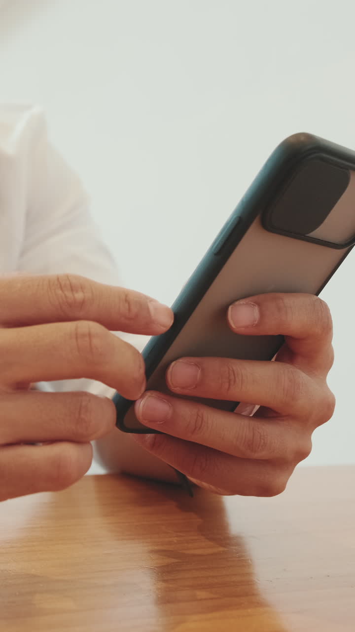 Persona che utilizza uno smartphone