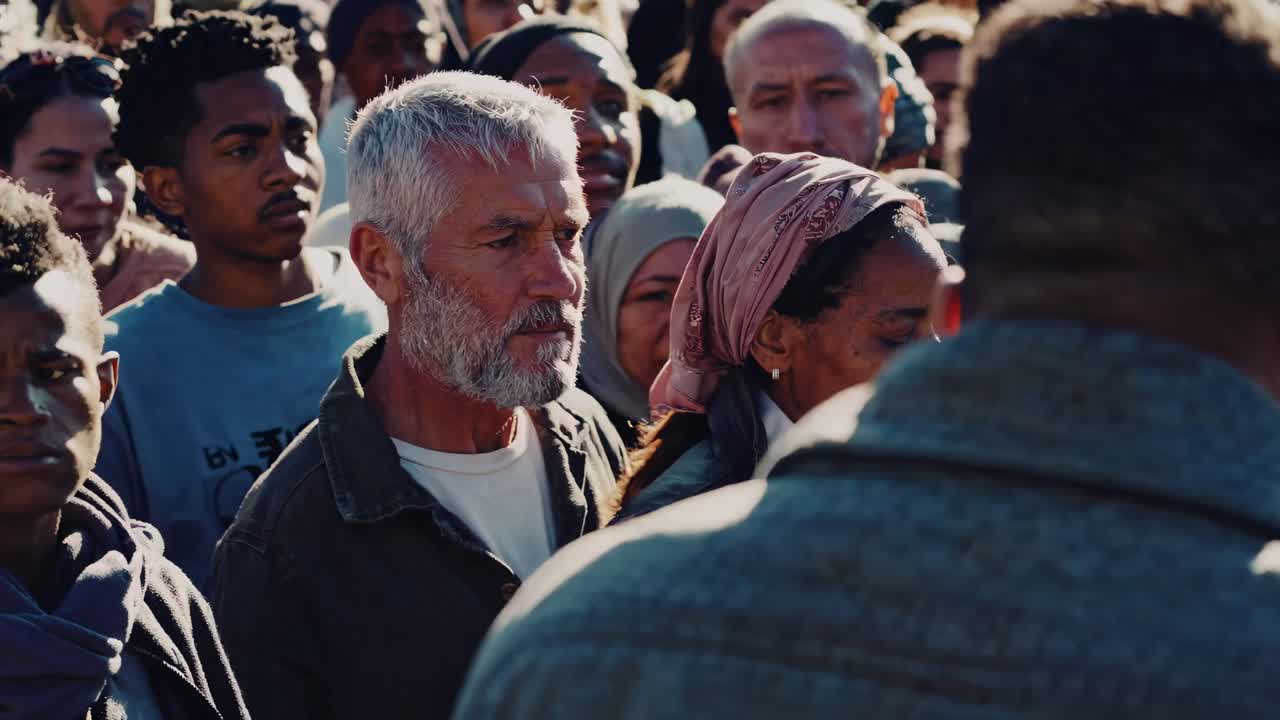 Diverse Crowd Gathering