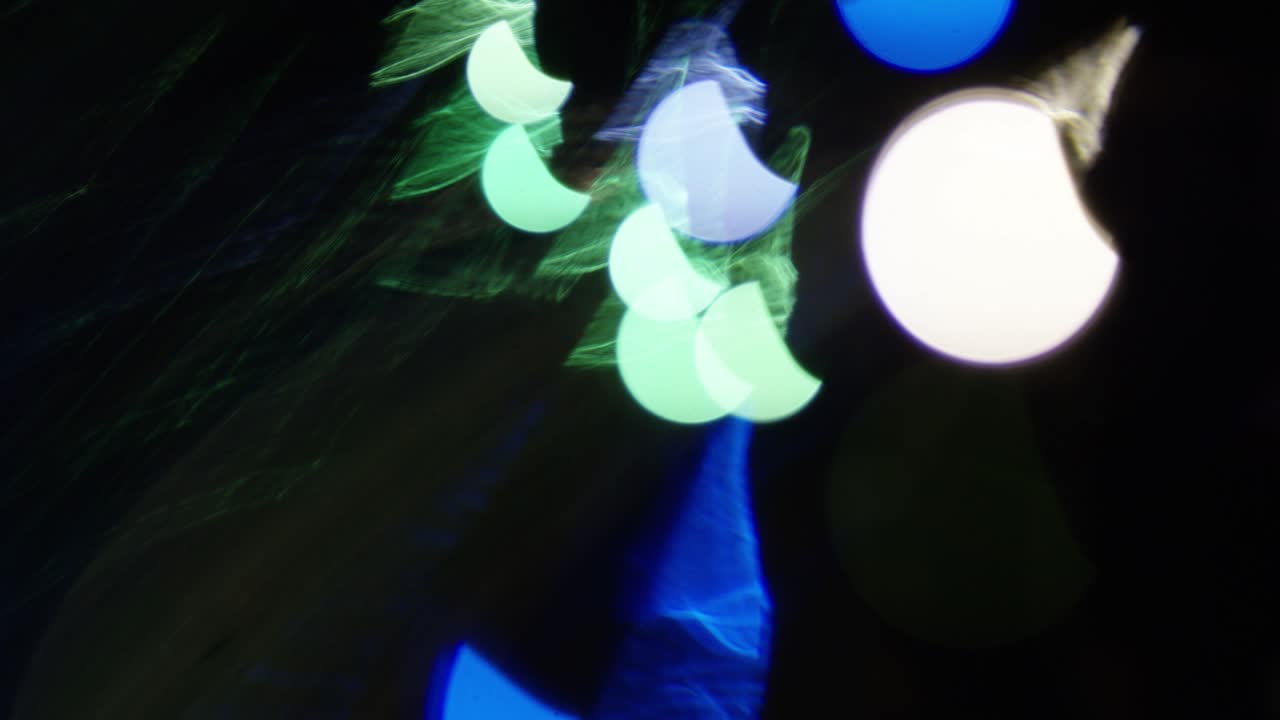 guirnaldas, deslumbramiento, fuera de foco y en foco