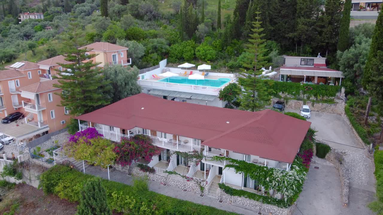 Island View Resort: Private pool with stunning island views in Greece, ideal for a perfect vacation or holiday.