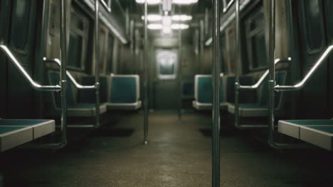 Inside-of-the-old-non-modernized-subway-car-in-USA
