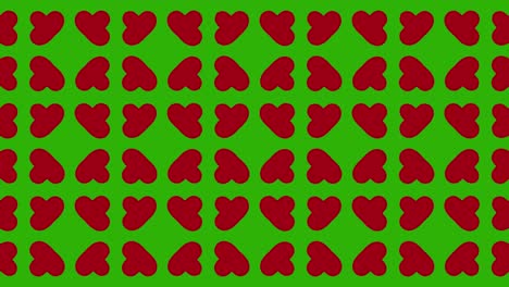 red and green geometric pattern