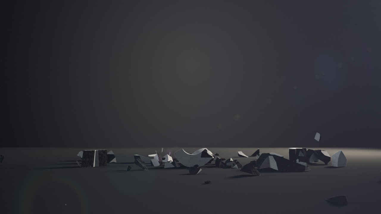 знак доллара падает на черном фоне