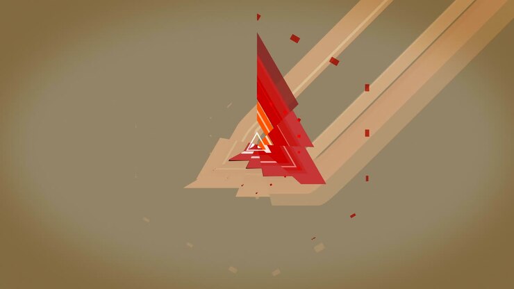 Vector color spinning abstract geometric banner. Retro style. Loop. Version without text LOADING. Checkout my other loading animations.