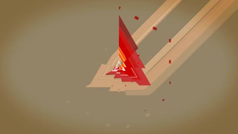 color spinning vector abstract geometric banner. estilo retro. bucle. versión sin carga de texto. echa un vistazo a mis otras animaciones de carga.