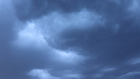 Dark and ominous stormy clouds filling the sky, creating a dramatic weather background