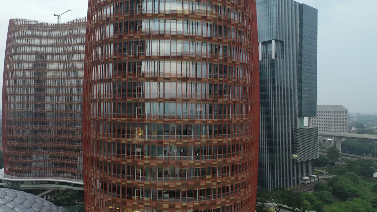 인도네시아 초고층 건물의 현대 건축