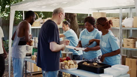 free food distribution to the needy