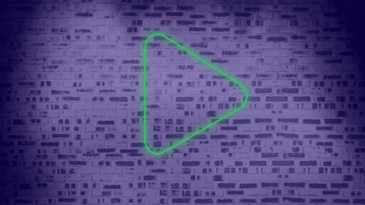 Arrow neon sign on brick wall 4k