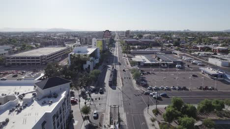 Luftüberführung-Einer-Städtischen-Straße-In-Mesa,-Arizona