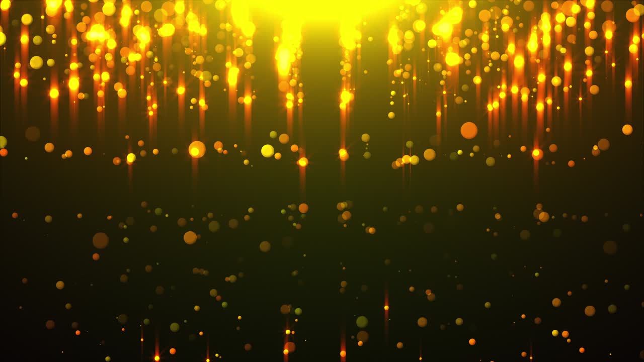 빛의 광선과 함께 황금의 비