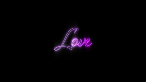 Emerging-purple-Love-neon-billboard-4k