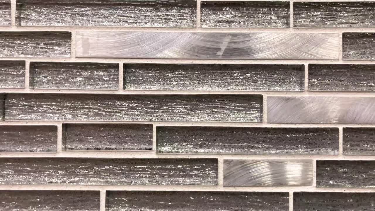 갈색 장식 벽 또는 backsplash 유리 타일