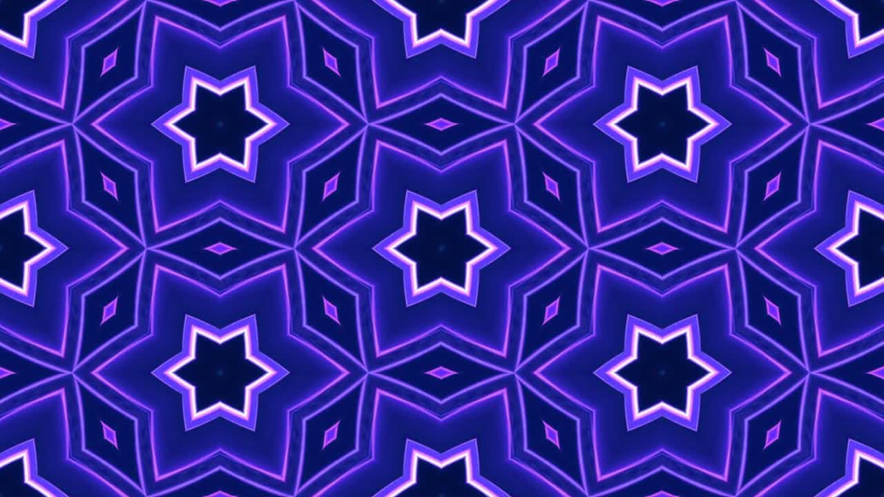 추상적인 다채로운 루핑 칼레도스코프 애니메이션.