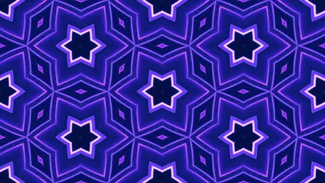 abstrakcyjna, wielokolorowa, pętlowa animacja kaleidoskopowa.