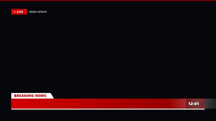Grafisk overlay til breaking news-udsendelse (lower third)