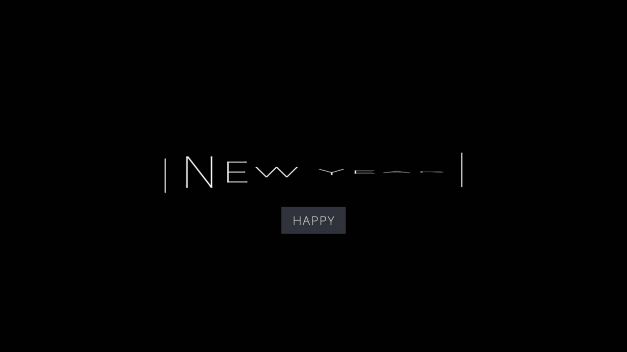 블랙 모던 그라데이션 4에 새해 복 많이 받으세요