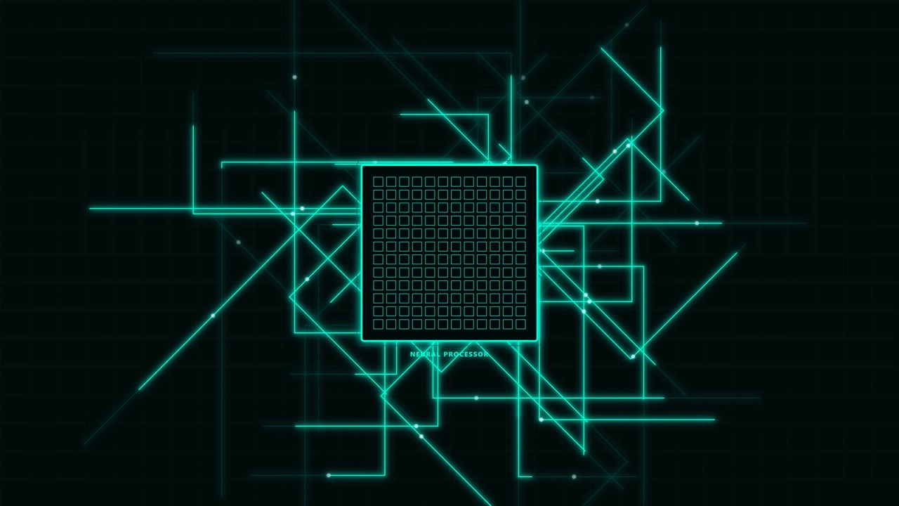 Chip Processador Neural Digital com Linhas de Circuito de Dados Luminosas