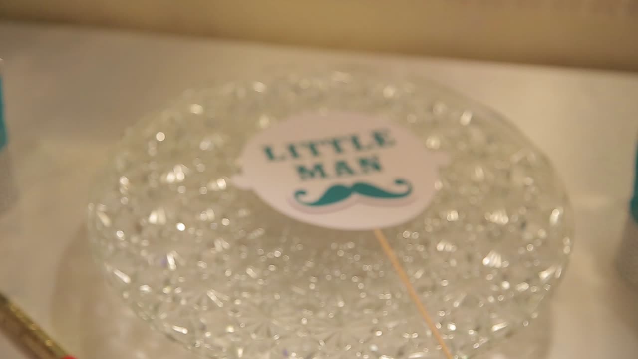 Accessori per photo booth per un baby shower