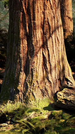 close-up of a tree trunk in a forest