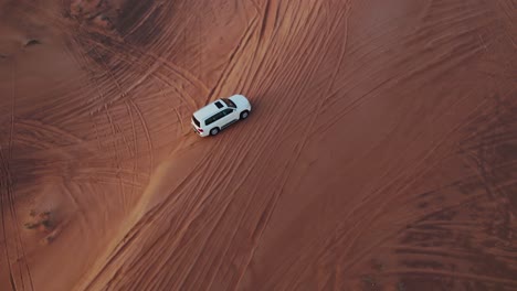 white suv in the desert