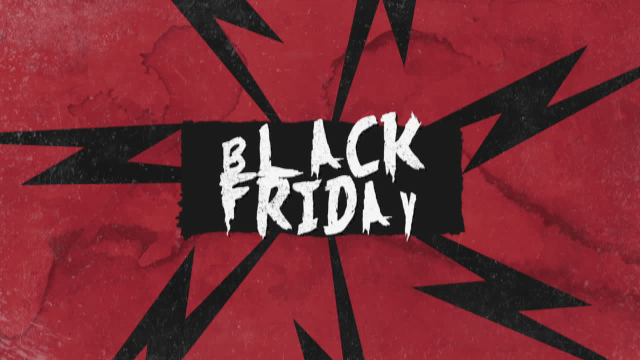 그런 지 배경에 애니메이션 소개 텍스트 검은 금요일