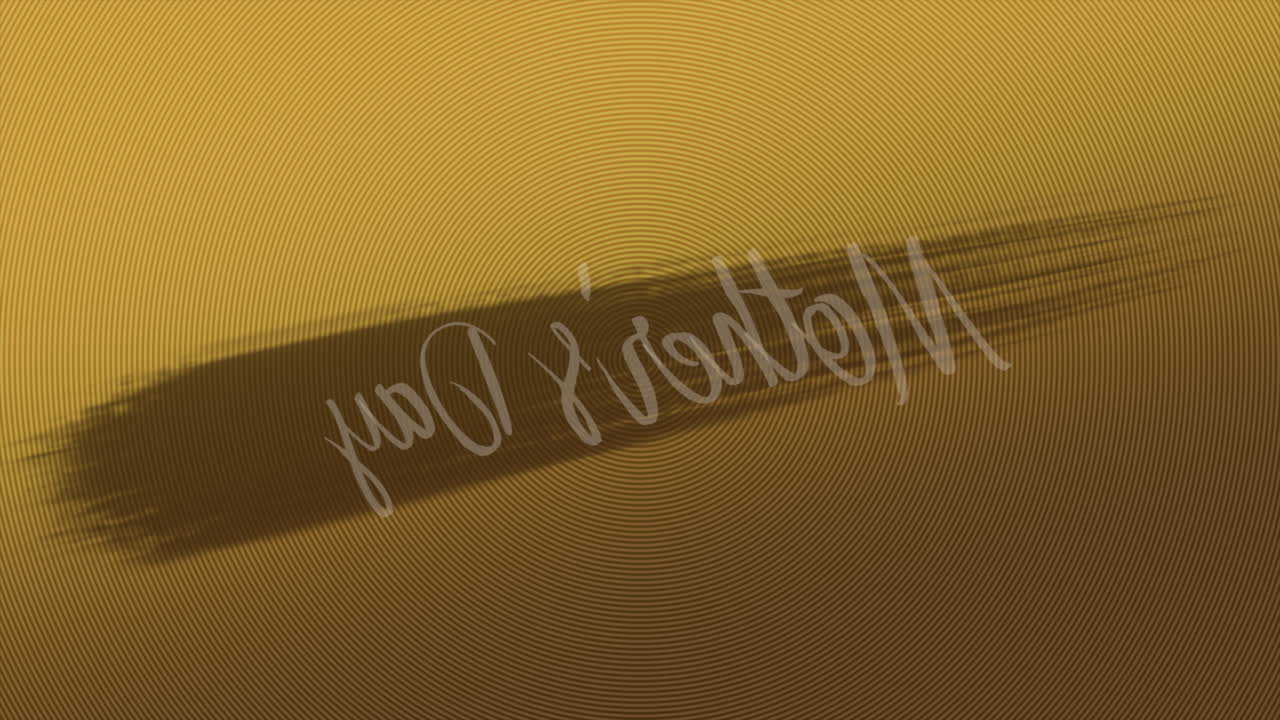 골든 브러시 스트로크 어머니의 날 인사