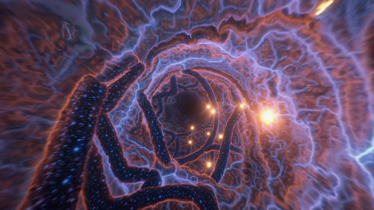 túnel cósmico abstracto