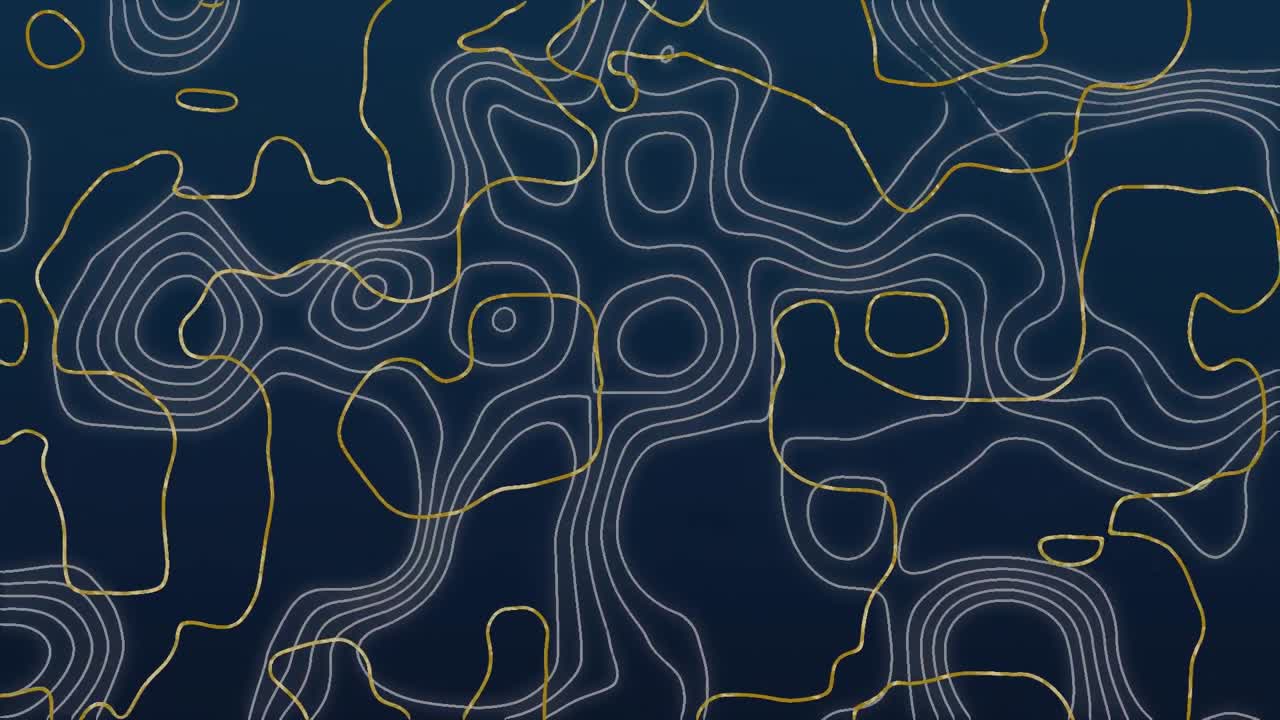 animación de líneas sobre fondo negro.