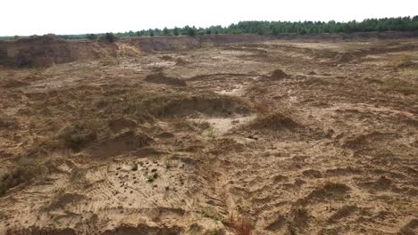 aerial view of an open-pit quarry