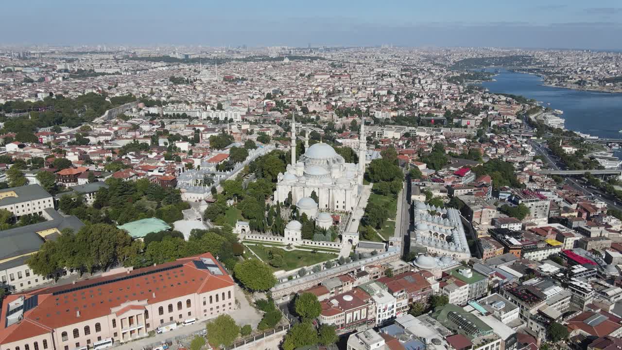 술레이마니예 모스크 이스탄불 공중 드론