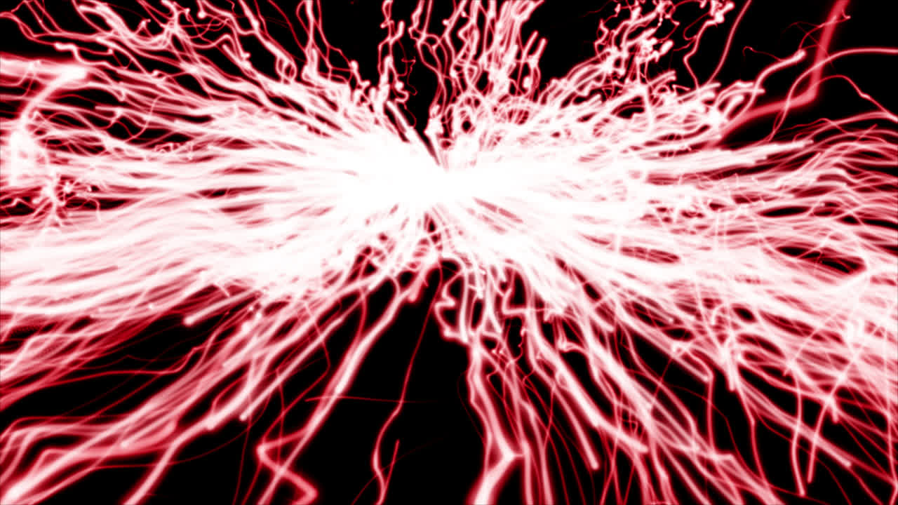 explosión de energía roja y blanca abstracta
