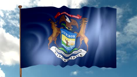 michigan state flag