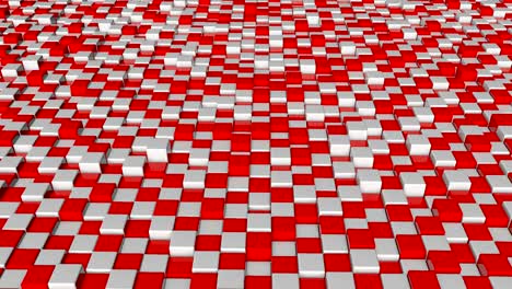 abstract background with red and white squares blocks