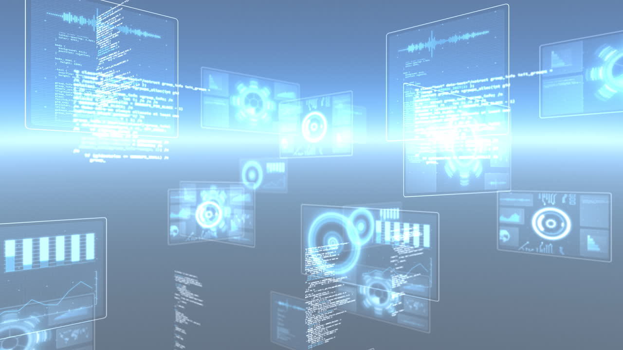 스케인 스캐닝, 통계 기록 및 데이터 처리 스크린의 애니메이션