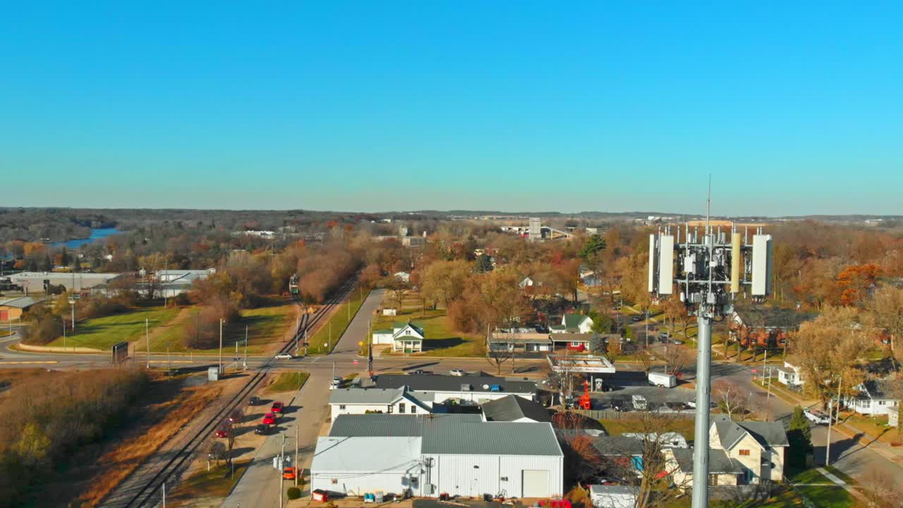 현대 기술 개념 - 셀룰러 네트워크용 5g 휴대폰 타워