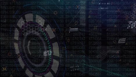 animation of scope scanning over data processing