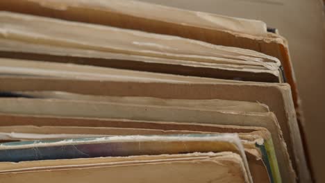 stack of old and worn papers