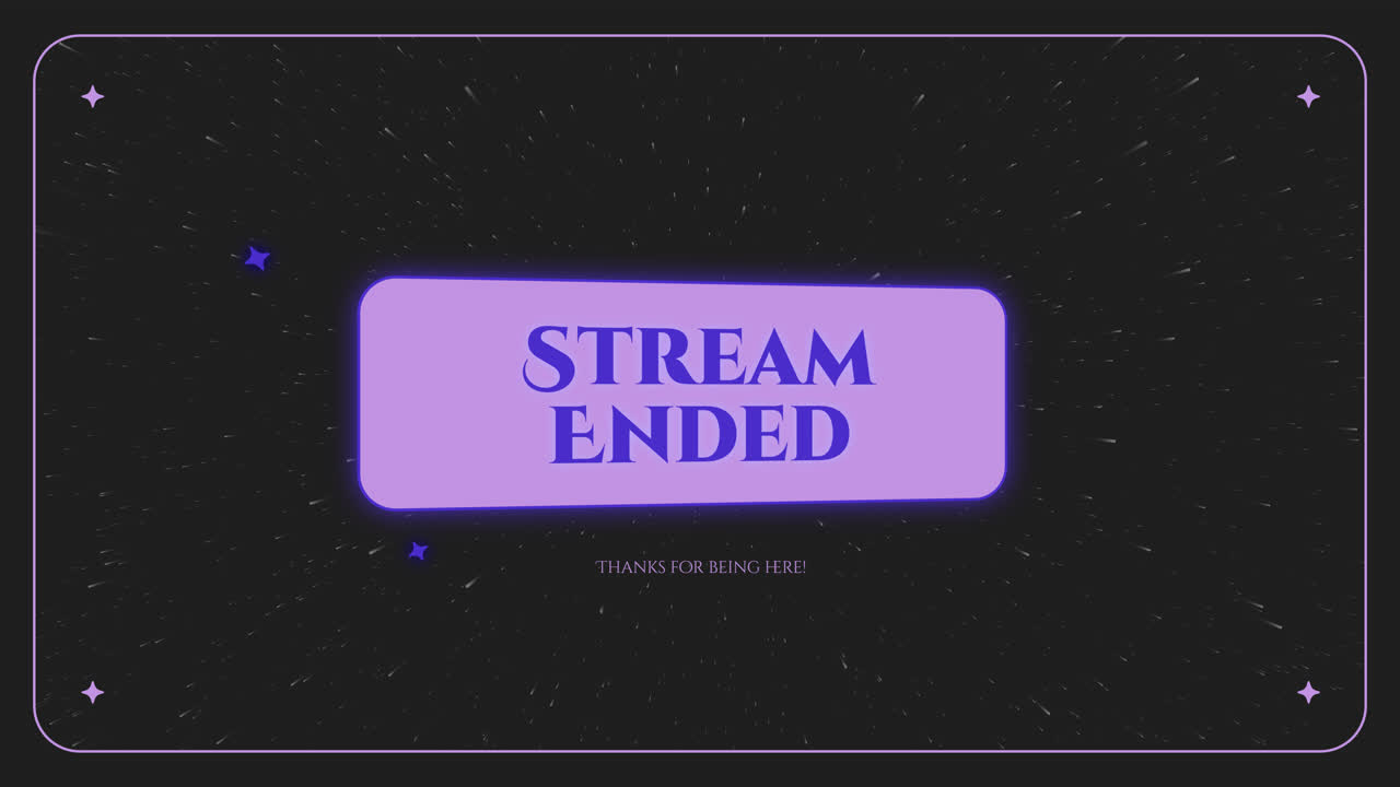 Stream Ended Screen