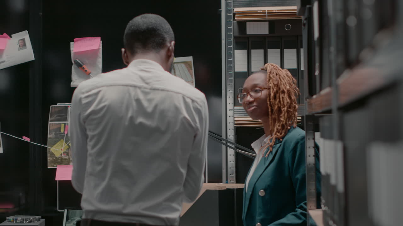 Detectives Collaborating on Crime Investigation