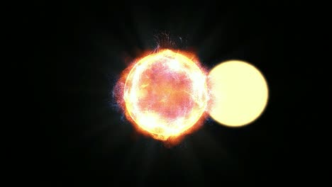 conceptual separation of sun atmosphere and its core