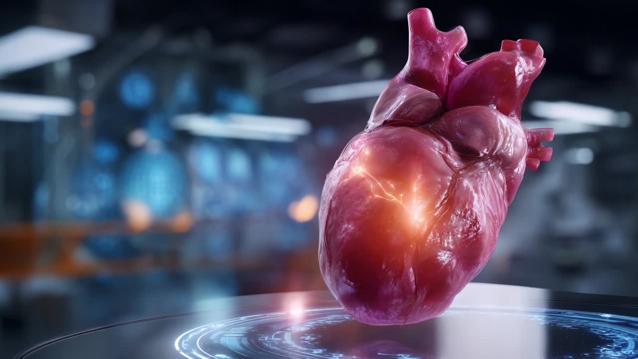 A Detailed Exploration of the Human Heart: Unveiling the Intricacies of Cardiac Structure and Function in a Cutting-Edge Scientific Environment, Showcasing the Heart's Vital Role in Human Anatomy and Health