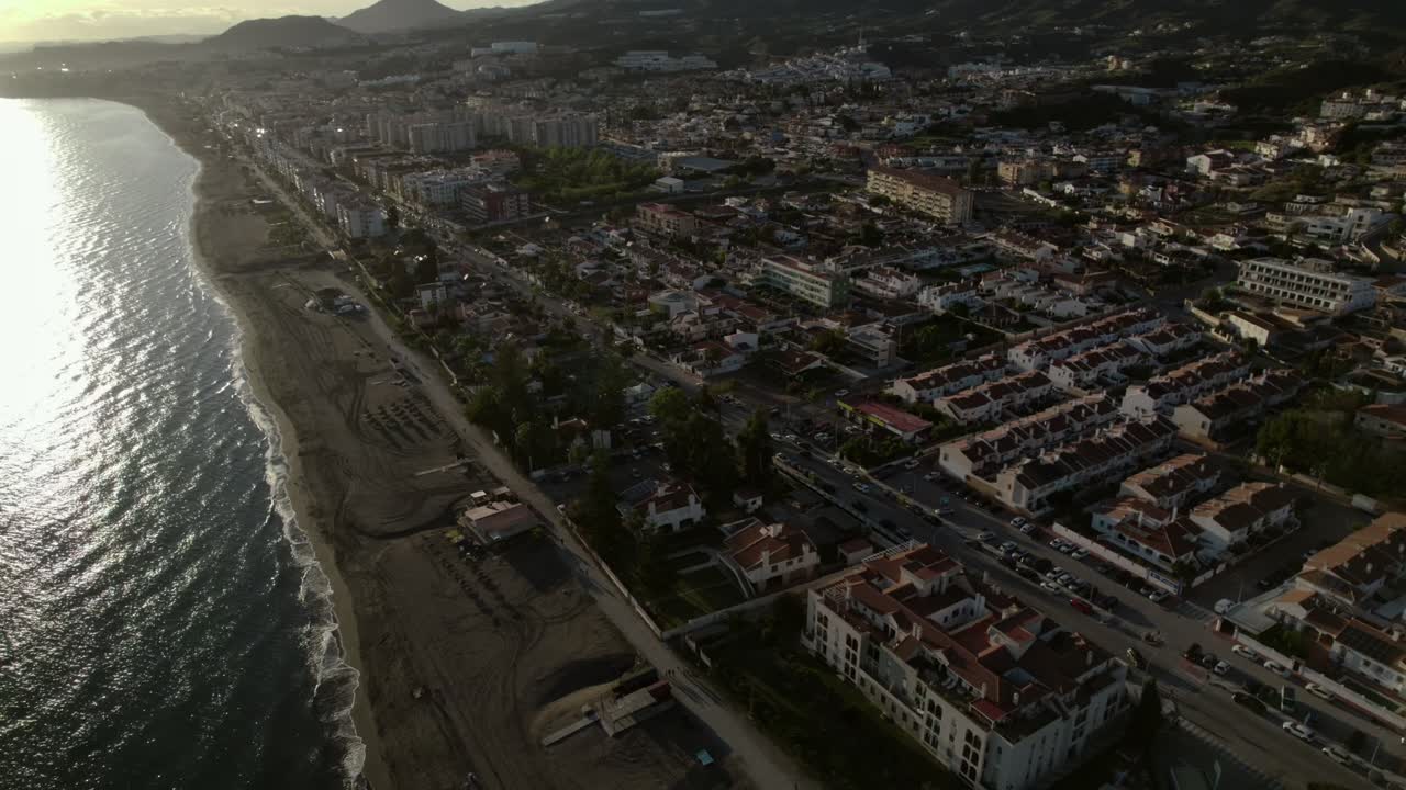 Aerial view of a community in Rincón de la Victoria, located in the province of Málaga within the autonomous community of Andalusia, southern Spain